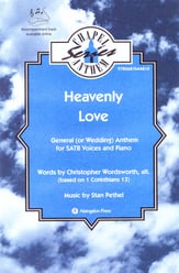 Heavenly Love SATB choral sheet music cover